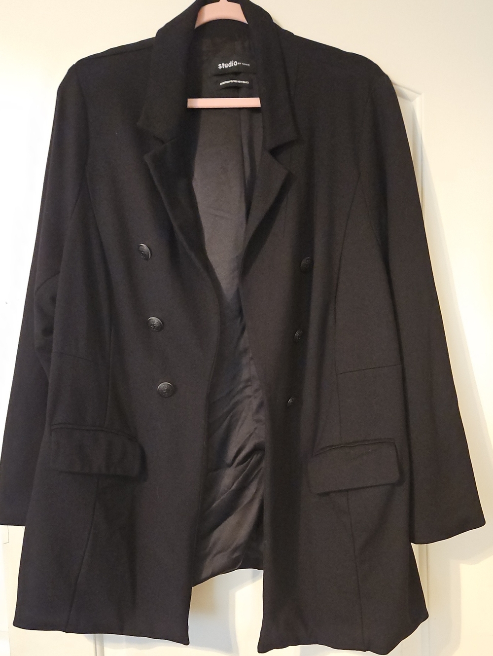 torrid Black Double-Breasted Pea Coat